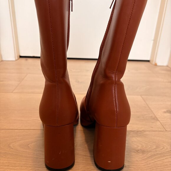 Heeled Mid-Calf Boots - Picture 3 of 8